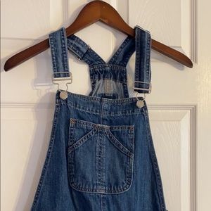 GAP full length denim overalls SMALL